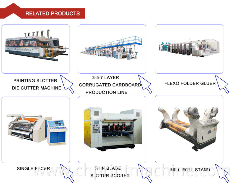 automatic corrugated carton box folder gluer machine
